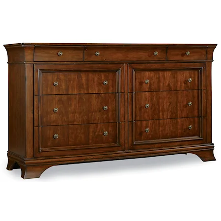 Nine-Drawer Louis Philippe Style Dresser